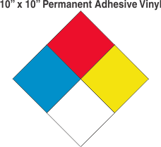 NFPA (National Fire Prevention Association) Vinyl 10 x 10 Labels